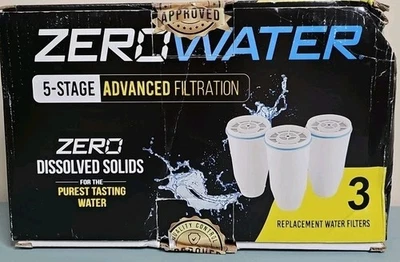 ZeroWater 5-Stage Replacement Filters 3-Pack – New Sealed- ZR-006 - Image 1 of 4