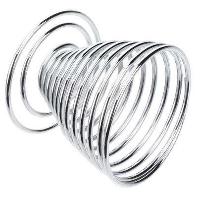  4 Stück Edelstahl Eierbecher Mini Federdraht Eierablage Eierhalter gekochter Ei - Bild 1 von 4