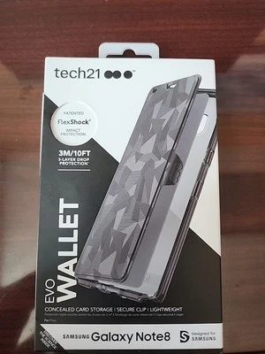 Tech21 Evo Wallet Credit Card Case for Samsung Galaxy Note 8 - Black - Image 1 of 2