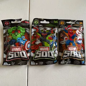 Marvel 500 Series 1, 2 And 3 Collectible Figure Blind Bag Lot of 3 Sealed RARE - Picture 1 of 4