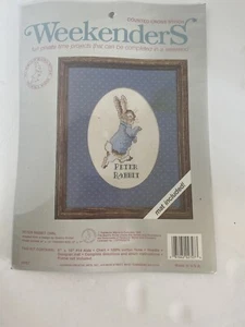 Weekenders Counted Cross Stitch Peter Rabbit - Factory Sealed - Picture 1 of 2