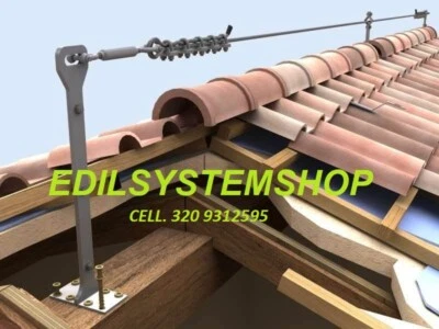 C.S.C. LINEA VITA DI SICUREZZA TETTO - ACCESSORI PER IL COMPLETAMENTO DELLE LINEE VITA