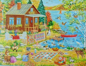 PUZZLE..PUZZLE....VESSELA G....Feeding Friends-y..300 Teile..versiegelt. - Bild 1 von 1
