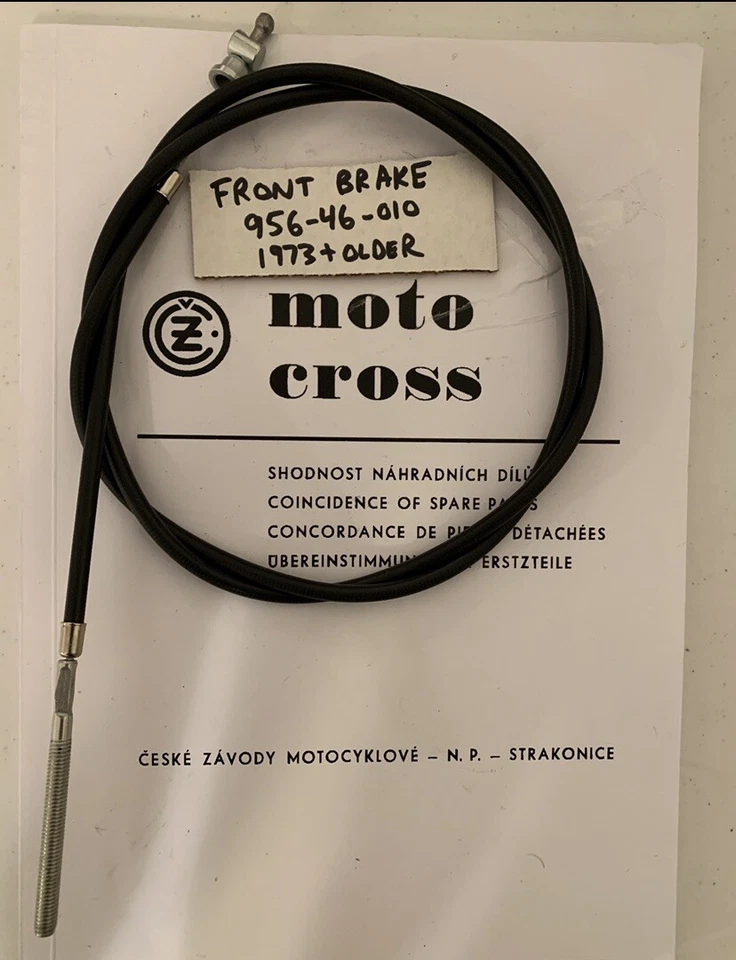 Cable freno delantero estilo original CZ mx 73 y antiguo vintage 250 400 980 981  Foto 1 de 1