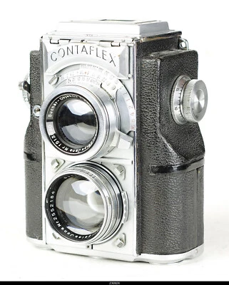 Zeiss Ikon Contaflex TLR Kamera Camera Zeiss Sonnar 5cm f1.5 Lens - Image 1 of 4