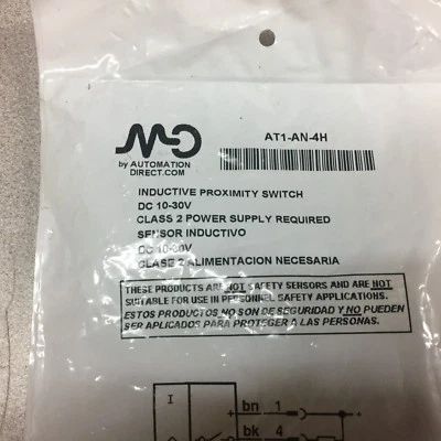NEW IN PACK AUTOMATION DIRECT INDUCTIVE PROXIMITY SWITCH AT1-AN-4H - Image 1 of 4