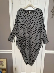 Sophie Finzi NY Polka Dot Lagenlook Tunic ~ OS ~ Cotton Blend ~ MINT/LN! - Bild 1 von 10