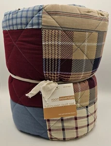 Target Room Essentials Full/Queen Patchwork Quilt Set 2 Kissenbezüge Neu mit Etikett - Bild 1 von 9