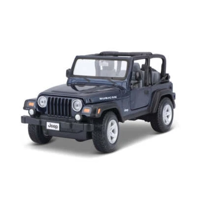 10-31245 Bburago Maisto - Jeep Wrangler Rubicon, blu - Scala 1:27 - Immagine 1 di 4