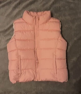 Gap Kids Pink Shearling Lined Puffer Vest Size Small Regular - Picture 1 of 23