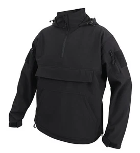 Rothco Concealed Carry Soft Shell Anorak - Black # 3840 - Picture 1 of 10