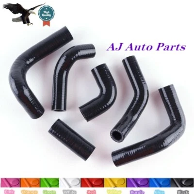 Black For HUSQVARNA TE250 TC 250 2000-2009 Coolant Silicone Radiator New Hose  - Image 1 of 4