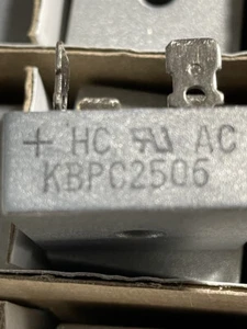 ONE brand new HC KBPC2506, Wire Lugs connections Diode bridges, 25 A,600V - Picture 1 of 4