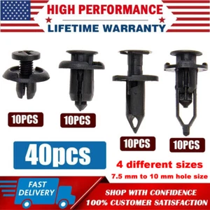 Auto Push Pins Fastener Set Fender Liner Fastener Rivet Push Clips For Chevy GMC - Picture 1 of 10