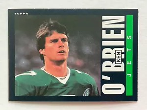 Ken O'Brien 1985 Topps Rookie Football Card #350 - New York Jets Quarterback RC - Picture 1 of 2