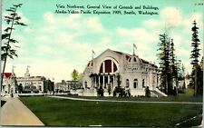 Vtg Carte Postale 1909 Alaska-Yukon Exposition- Vista Northwest Général Vue