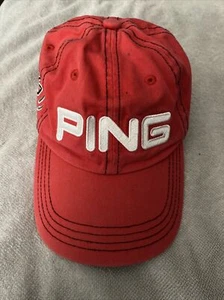 PING G10 Red Adjustable Golf Cap Red - Picture 1 of 7