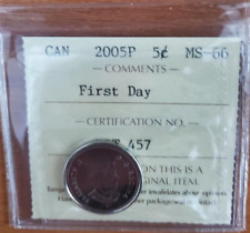 Canada 5 cent 2005P - First Day - ICCS - MS66