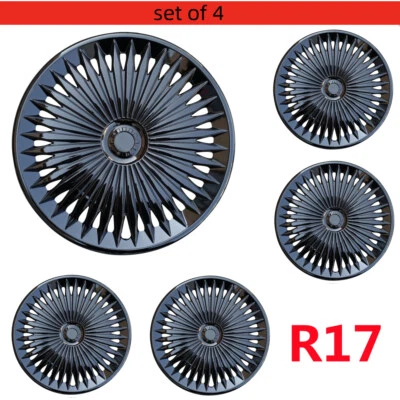 4 piezas cubiertas de rueda de 17" tapacubos completos R17 neumático apto para Volkswagen Golf 2015-2024 Foto 1 de 4