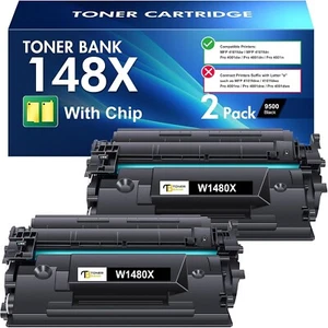 148 x 148 A Tonerkassette Schwarz Hohe Kapazität Kompatibel Ersatz HP 148X 148A - Bild 1 von 7