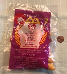 SELLADO VINTAGE TY MCDONALD'S STRUT THE ROOSTER Gorro Bebés #7 Múltiples Errores - Imagen 1 de 2