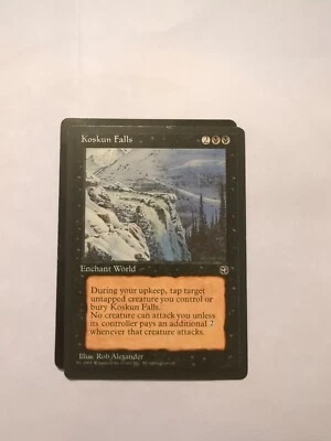 MISPRINT | MISCUT MTG Koskun Falls - Homelands Magic the Gathering - Image 1 of 2