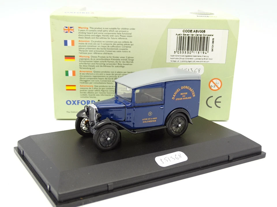 Oxford 1/43 - Austin Seven Van Daniel Doncaster - Immagine 1 di 1