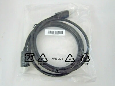6 Feet Genuine DELL Displayport DP Male-to-Male Monitor Display Cable 6' - Image 1 of 4