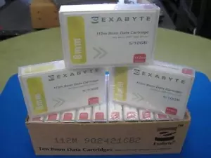 Cartouches de données EXABYTE 8 MM 112 M 5/10 Go F0R 8 mm disques durs - Photo 1/1