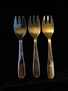 3 Vintage Sheffield England versilberte 5" Serviergabeln - Bild 1 von 10