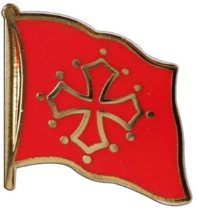 Frankreich Midi-Pyrenées Flaggen Pin Fahnen Pins Fahnenpin Flaggenpin Anstecker - Bild 1 von 1