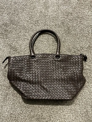 Bottega Veneta Authentic Handbag Tote 214728 Intrecciato Leather Brown - Image 1 of 4