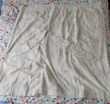LAURA ASHLEY Curtains Pussy Willow 59" W X 52" L Lined Pencil Pleat Tie Backs 