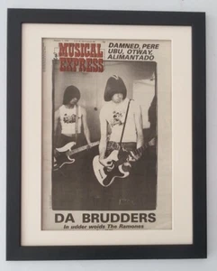 JOEY RAMONE*Da Brudders*1978*ORIGINAL*COVER*POSTER*QUALITY*FRAMED*FAST SHIPPING - Imagen 1 de 5