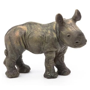 Figuras de rinoceronte becerro papo #50035 Wild Animal Kingdom - 2 3/4" de longitud nuevo en caja rinoceronte - Imagen 1 de 2