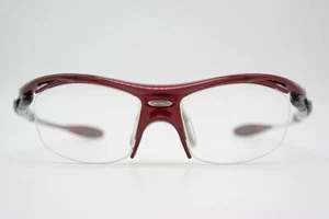 Brille Alpina A7725 Rot Silber Schwarz Halbrand Brillengestell eyeglasses Neu - Picture 1 of 6