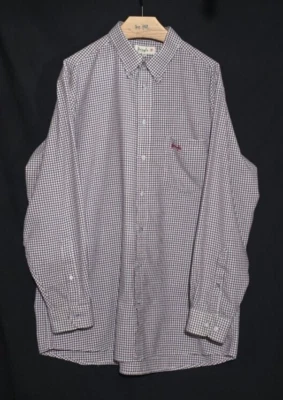 Pringle of Scotland LS BF Men's Shirt - Brown Gray White Plaid - Sz XL* - Image 1 of 4
