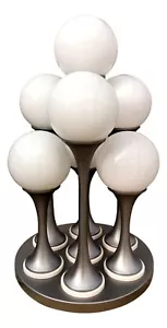 Table Lamp Chandelier Space Age A 7 Lights Years 70 reggiani mazzega Stilux - Picture 1 of 7