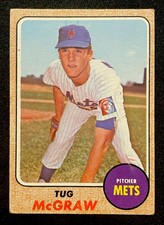 TUG MCGRAW 1968 Topps Baseball #236 New York Mets