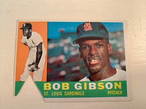#1960 TOPPS #73 BOB GIBSON BASEBALL CARD