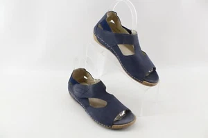Waldlaufer Bailey Blue Nubuck Closed Heel Open Toe Sandals Women's UK 4 US 6 - Picture 1 of 8