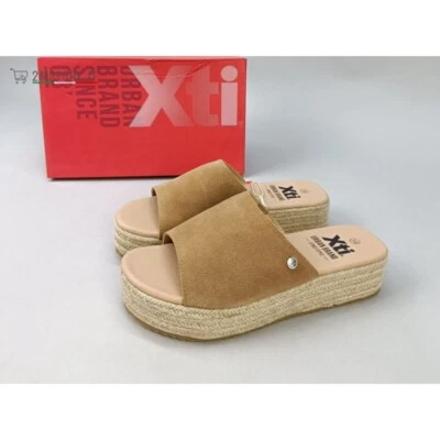 Espadrilles Schuhe Sandalen XTI Barcelona Camel Urban Brand Sommerzeit - Bild 1 von 4