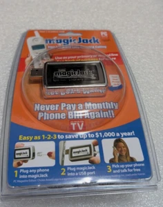 NEW Magic Jack A921 USB PC to Phone Jack Free Local & Long Distance OEM Original - Photo 1/1