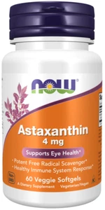 NOW Foods Astaxanthin 4mg 60 Softgels | Potent Antioxidant & Free Radical Suppor - Picture 1 of 6