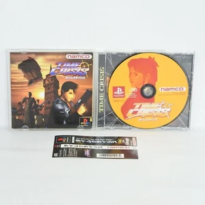 PS1 TIME CRISIS SLPS 00635 Spine * Playstation For JP System p1 - Picture 1 of 2