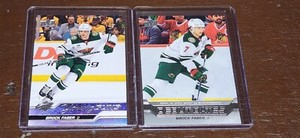 2023-24 Upper Deck Series 1 Young Guns Brock Faber RC #215 + Debut Dates #DD-15