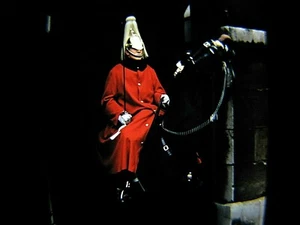 Queens Guard Horse Mounted Vintage 1950 Kodachrome Color Slide Film Photograph - Picture 1 of 5