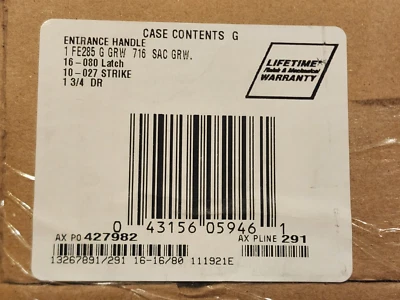 Набор ручек входной двери Schlage Greenwich FE285 GRW 716 SAC GRW состаренная бронза - Изображение 1 из 2
