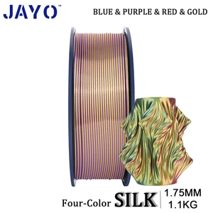 JAYO 3D Printer Filament 1.1KG SILK Four Colors-Blue/Purple/Red/Gold 1.75mm - Picture 1 of 7