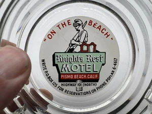 Art Deco 4.25” ASHTRAY Knight's Rest Motel PISMO BEACH lodging California - Picture 1 of 8